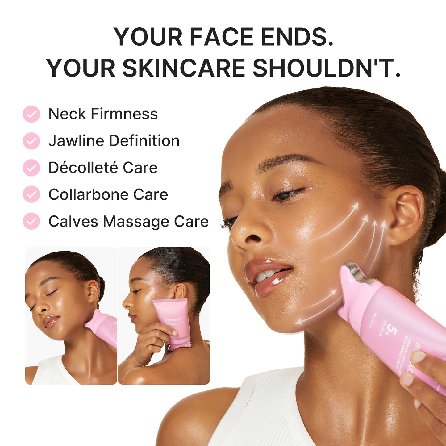 Neck and Face Jaw Massage Cream Collagen Cream